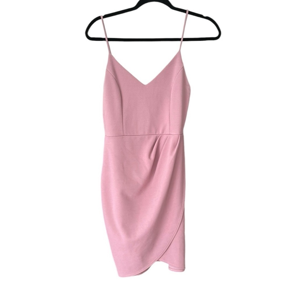 Lulu's Pink Spaghetti Strap Mini Dress